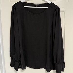 Express Women's Elegant Black Blouse